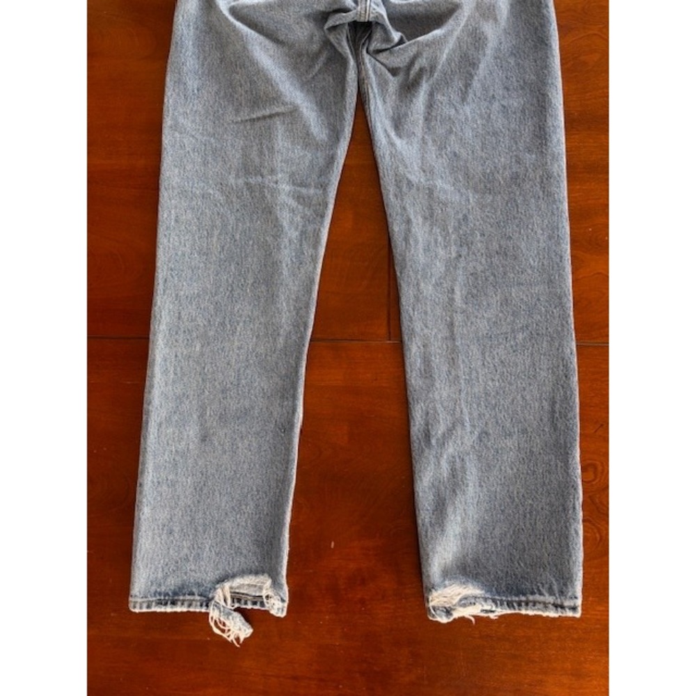 AGOLDE 90s Pinch Waist High Rise Straight Leg Jeans Light Blue Denim Size 26 - Picture 5 of 16